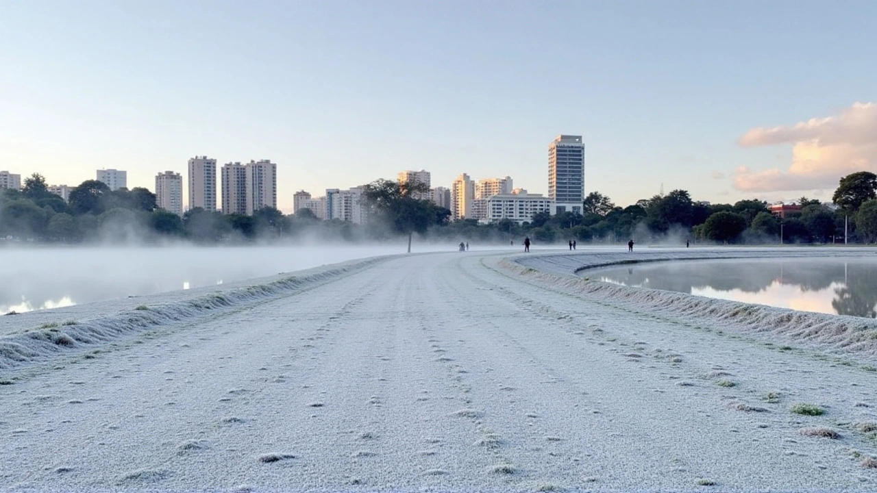 Curitiba e Região Metropolitana Enfrentam Temperaturas Negativas e Ventos Fortes